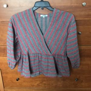Madewell peplum top